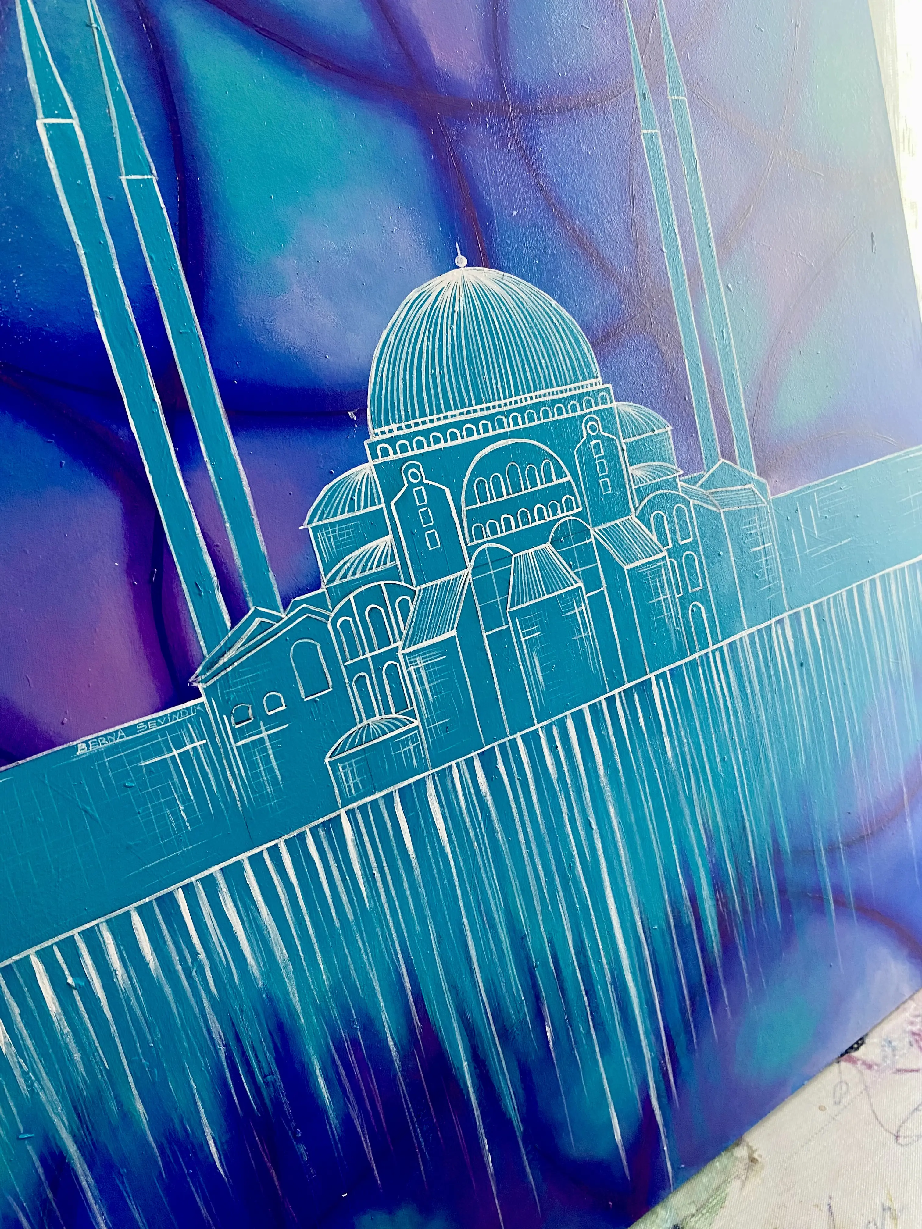 Blue Hagia Sophia
